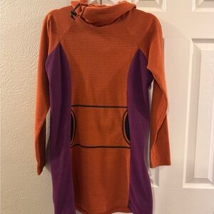 Melanzana Micro Grid purple orange Dress M